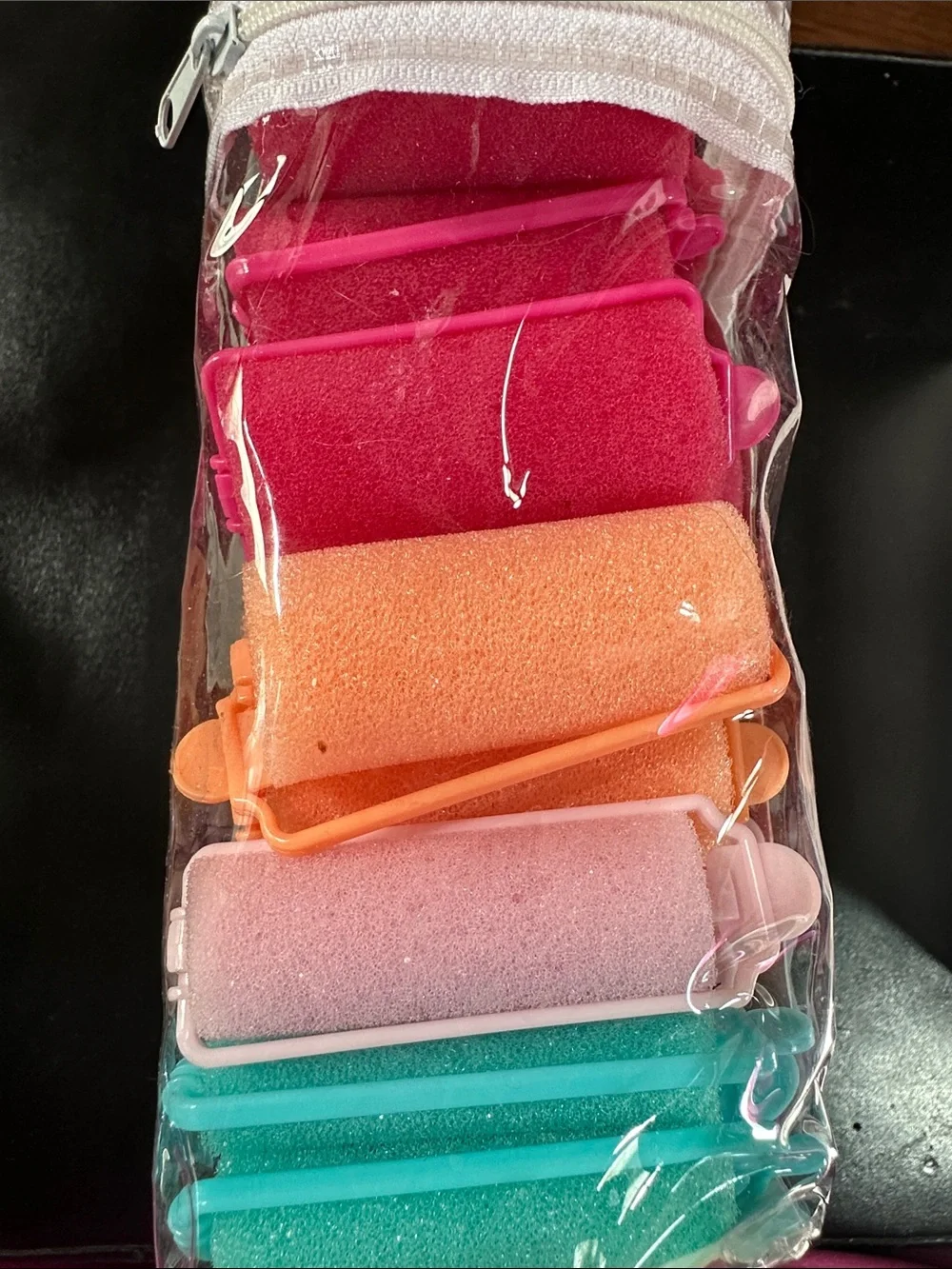 Soft Curls Foam Rollers - Assorted Pink, Orange, Lavender & Teal new